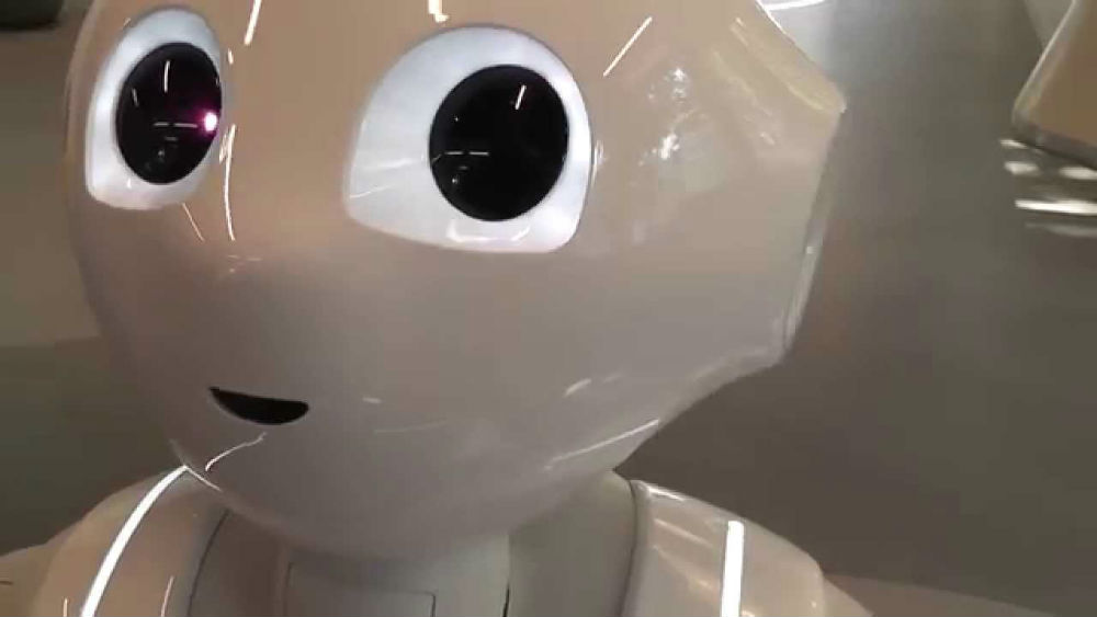 Дебют Pepper Humanoid Robot во Франции Дебют Pepper Humanoid Robot во Франции