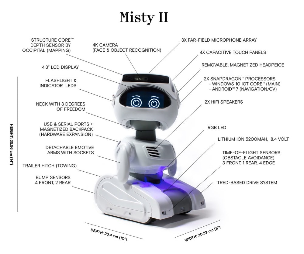 Персональный робот от Misty Robotics Персональный робот от Misty Robotics