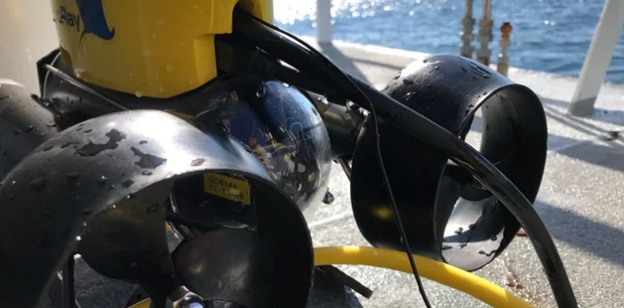 Подводный робот может сканировать морское дно Подводный робот может сканировать морское дно