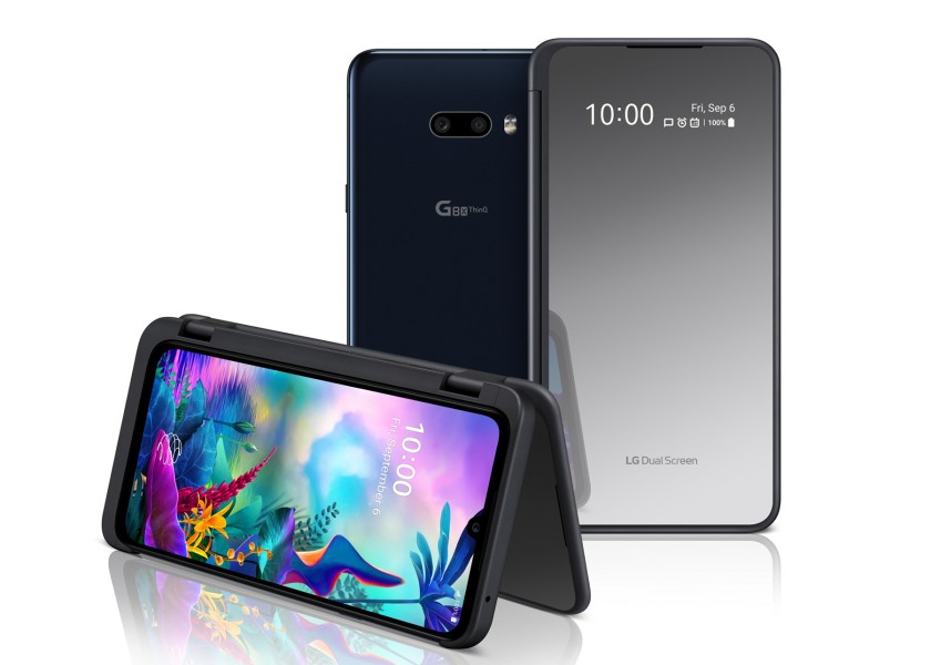 LG G8X ThinQ с двойным экраном представляет собой альтернативу раскладному телефону LG G8X ThinQ с двойным экраном представляет собой альтернативу раскладному телефону