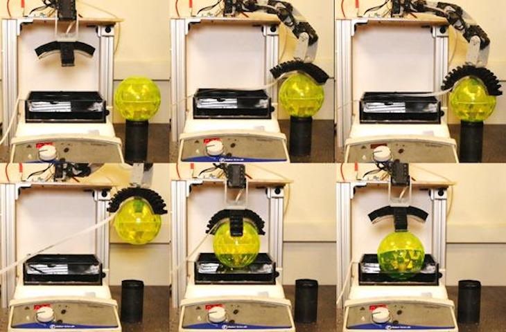 Роботизированный манипулятор проверяет воду на наличие опасных химикатов Роботизированный манипулятор проверяет воду на наличие опасных химикатов
