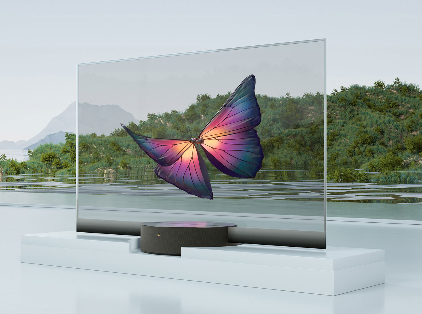 прозрачный телевизор LG прозрачный телевизор LG