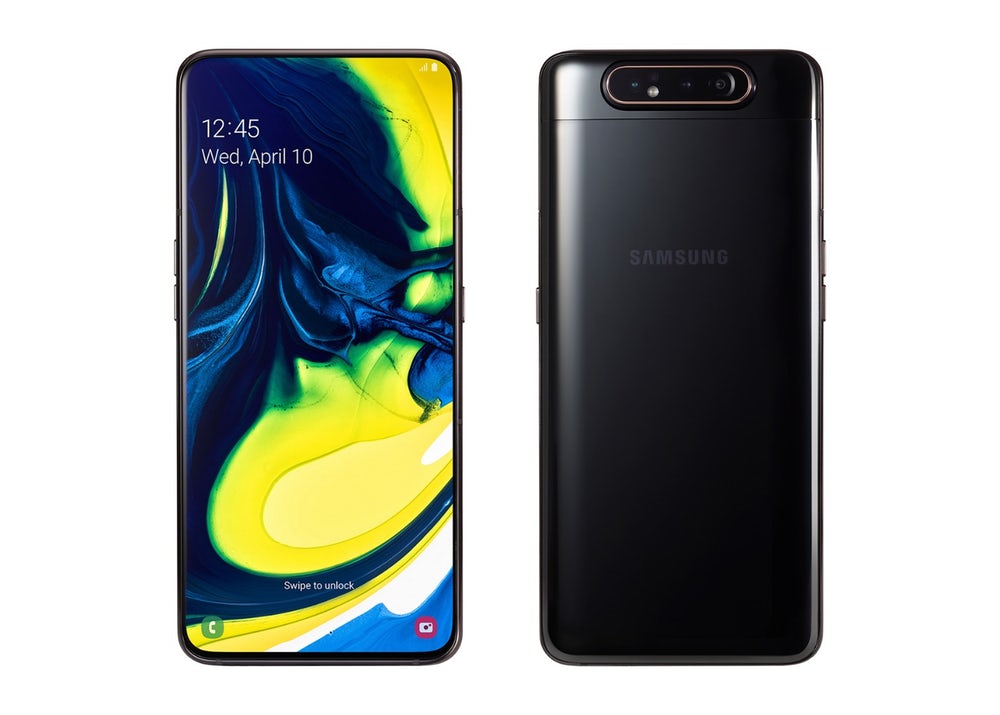 Samsung A80 использует вращающуюся камеру Samsung A80 использует вращающуюся камеру