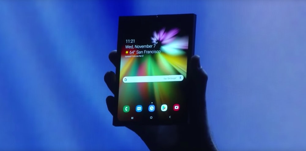 Складной телефон от Samsung Складной телефон от Samsung