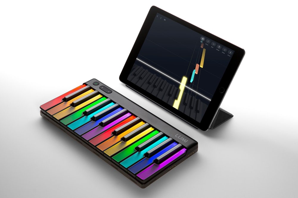 Roli меняет запрограммированные клавиши на твердые с учебной платформой Lumi Roli меняет запрограммированные клавиши на твердые с учебной платформой Lumi